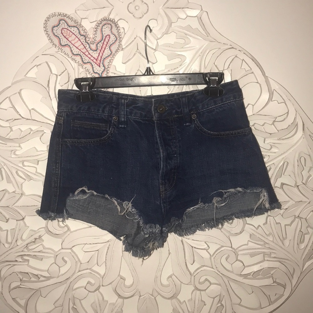 Free People Dark Blue Shorts